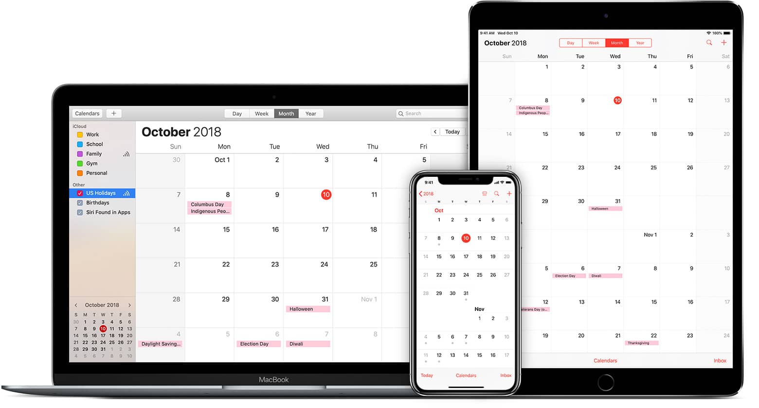 mac calendar showing html for google calendars